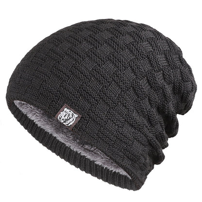 Tiger Label Fleece Warm Men's Hat