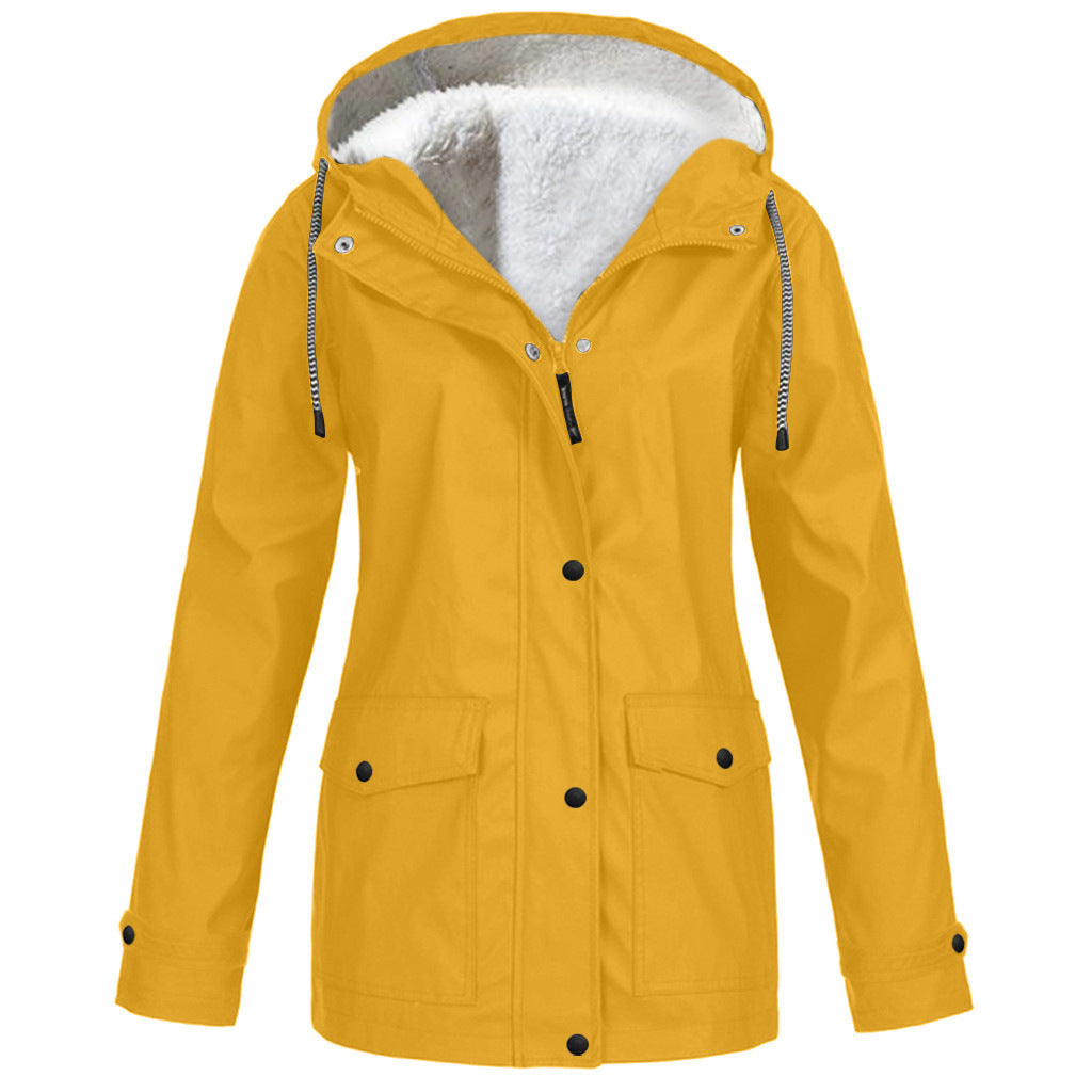 Women Hooded Fleece Winter Jacket