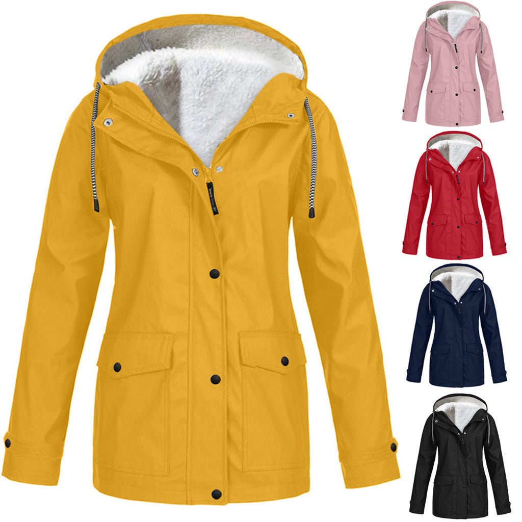 Women Hooded Fleece Winter Jacket