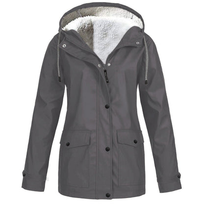 Women Hooded Fleece Winter Jacket