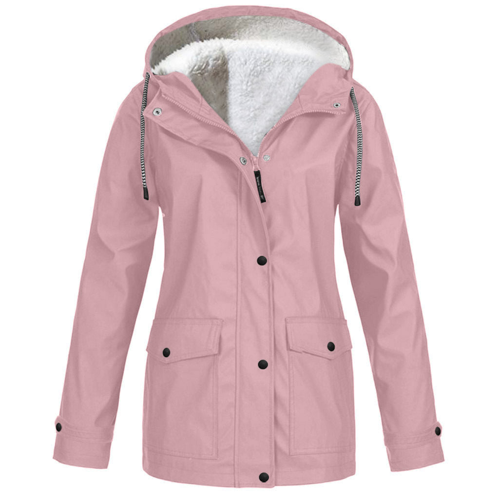 Women Hooded Fleece Winter Jacket