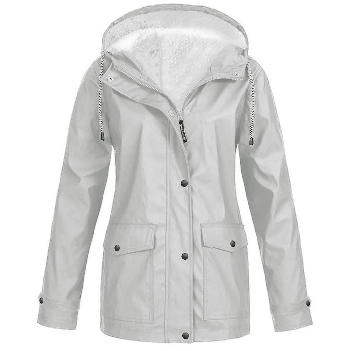 Women Hooded Fleece Winter Jacket