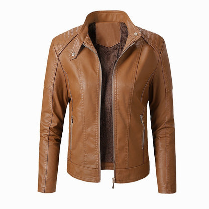 Women's Leather Jackets Fashion PU Ladies Leather Jackets