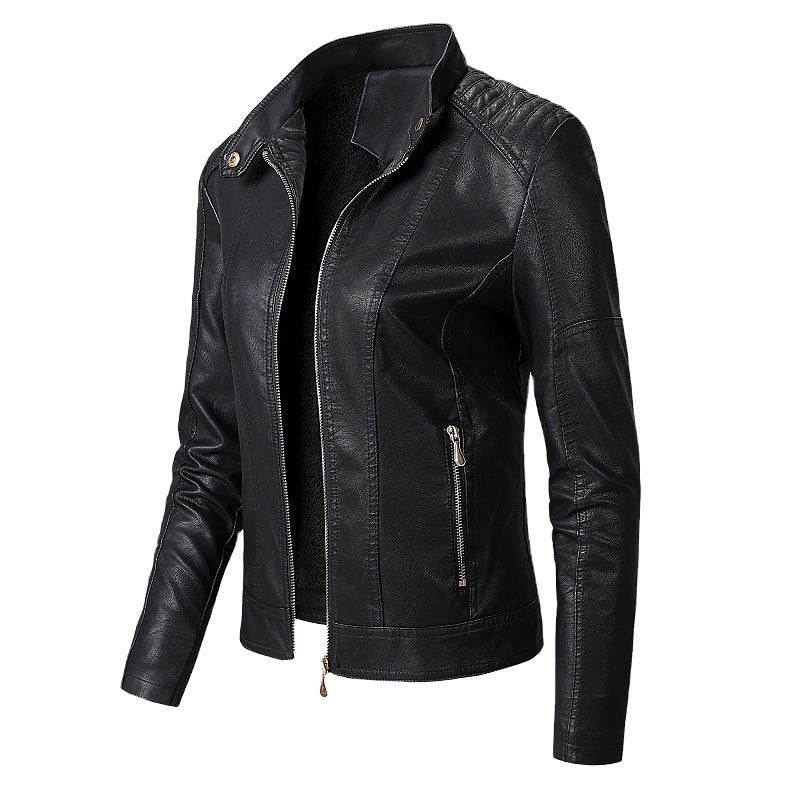 Women's Leather Jackets Fashion PU Ladies Leather Jackets