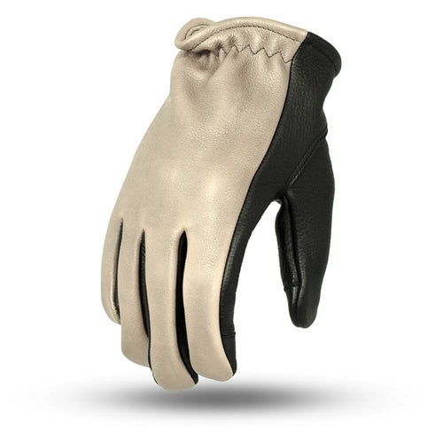 2-Tone Leather Driving Gloves - HatnGloves.com