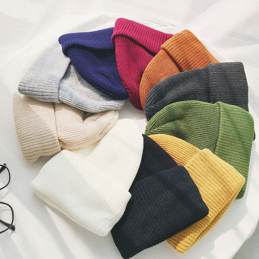 Women's hat winter knit hat outdoor wool hat female winter warm cap