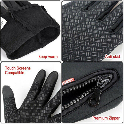 Winter Men Touch Screen Anti Slip Windproof Warm Breathable Gloves SP