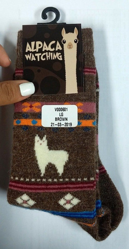 Alpaca Watching Socks - HatnGloves.com