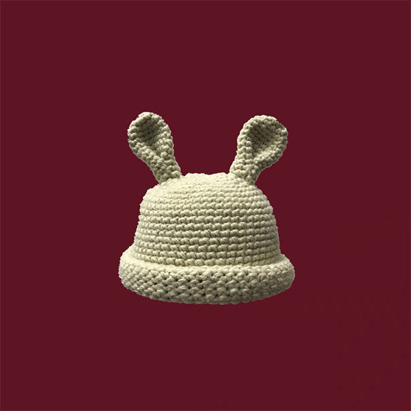 Bunny Ears Knit Hat - HatnGloves.com