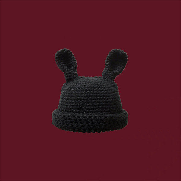 Bunny Ears Knit Hat - HatnGloves.com