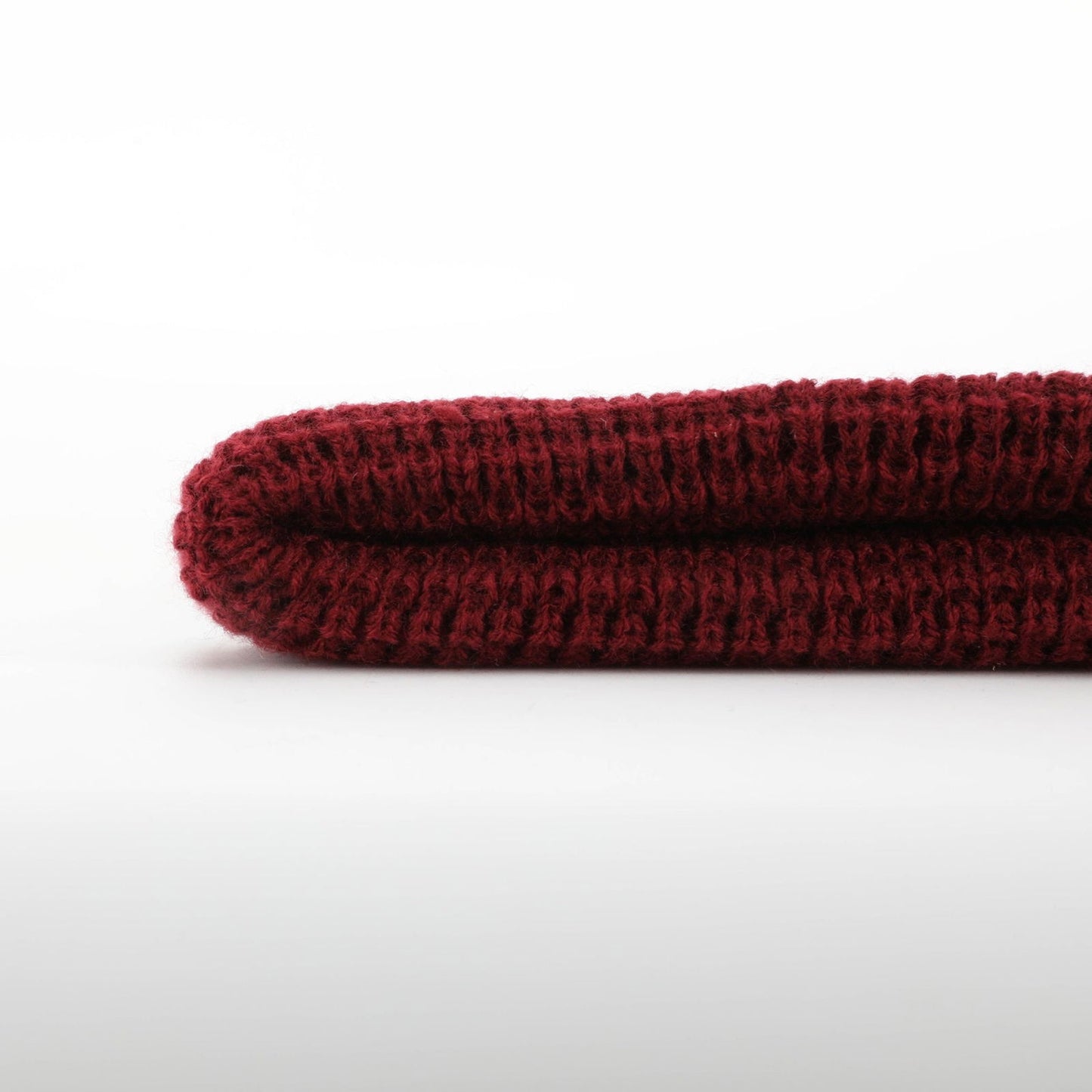 Burgundy Explorer Waffle Beanie - HatnGloves.com