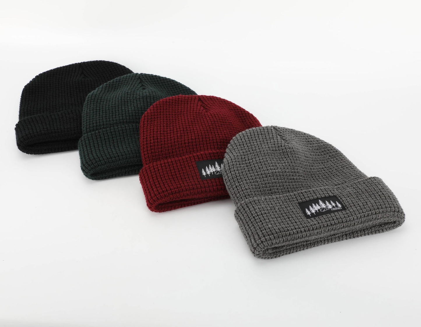 Burgundy Explorer Waffle Beanie - HatnGloves.com