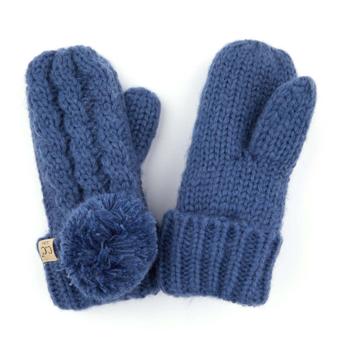 CC Kids Pom Mittens - HatnGloves.com