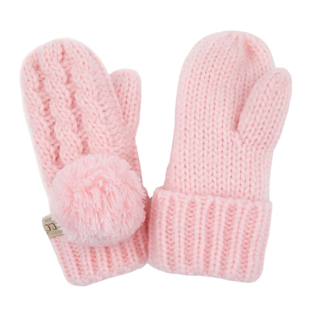 CC Kids Pom Mittens - HatnGloves.com