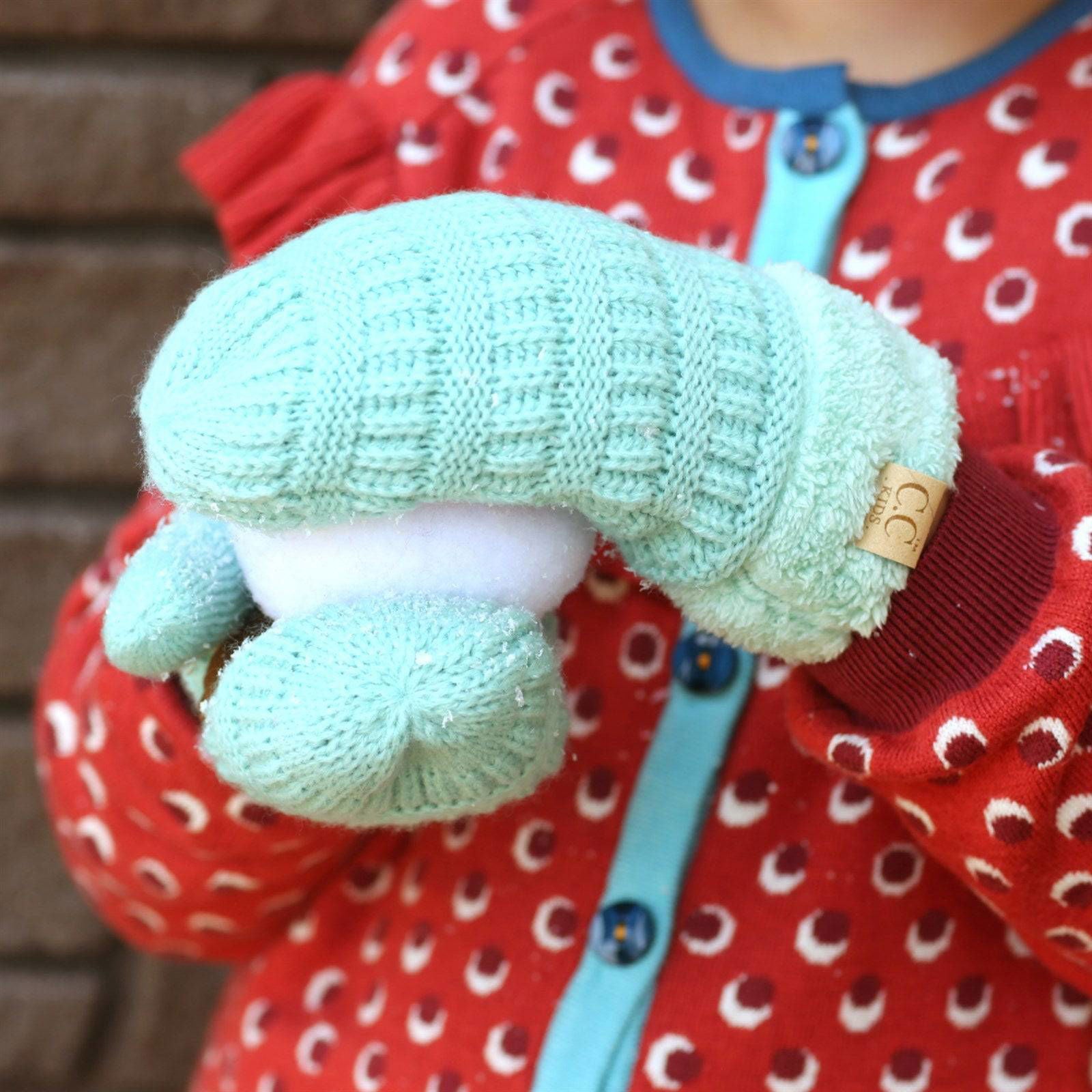 CC Kids Sherpa Lined Mittens - HatnGloves.com