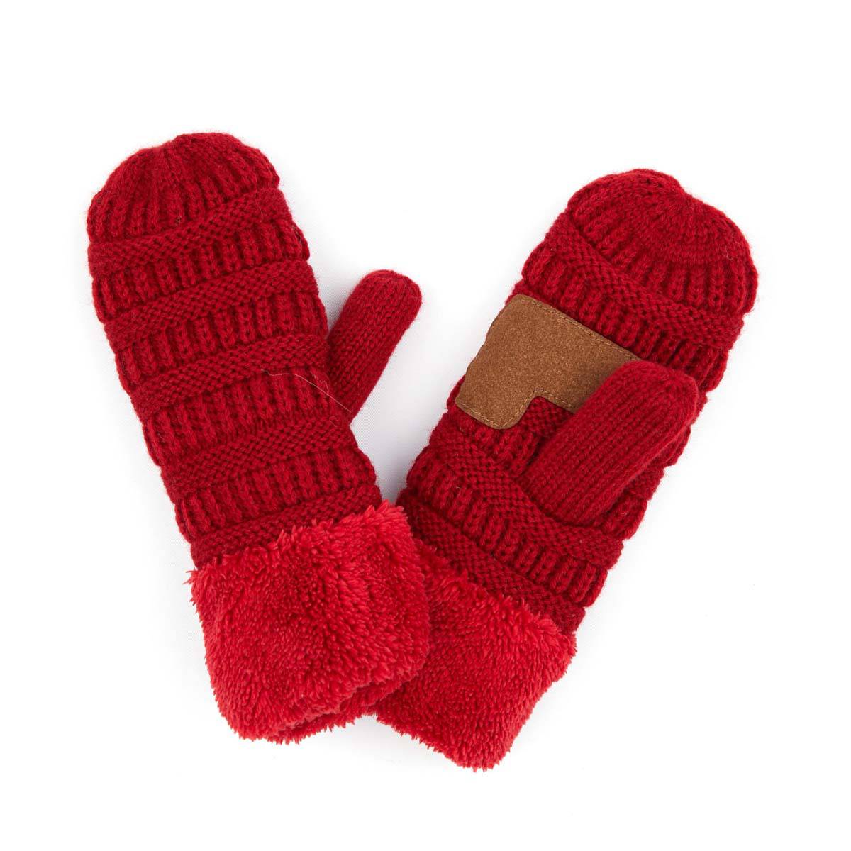 CC Kids Sherpa Lined Mittens - HatnGloves.com