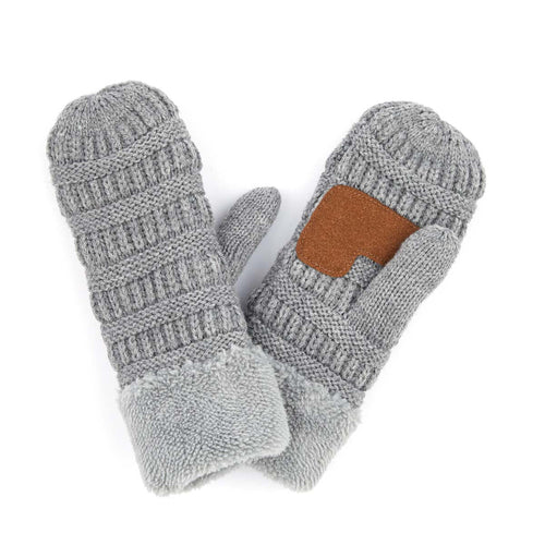 CC Kids Sherpa Lined Mittens - HatnGloves.com