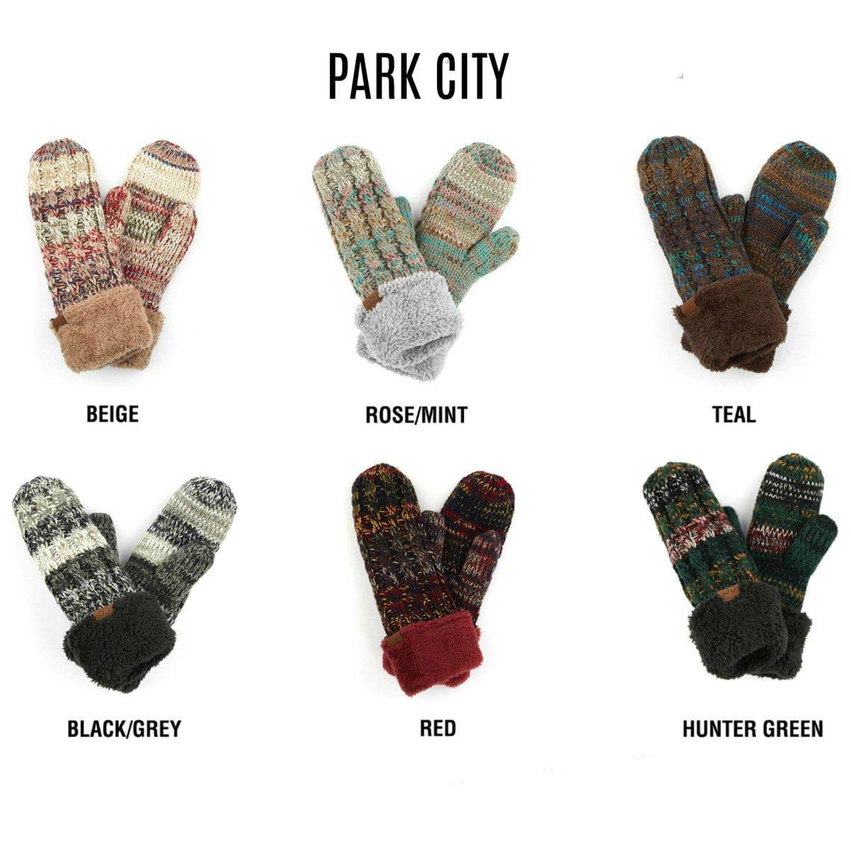 CC Park City Trending Mittens - HatnGloves.com