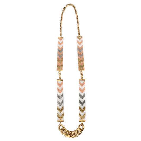 Chevron D'or Necklace - HatnGloves.com