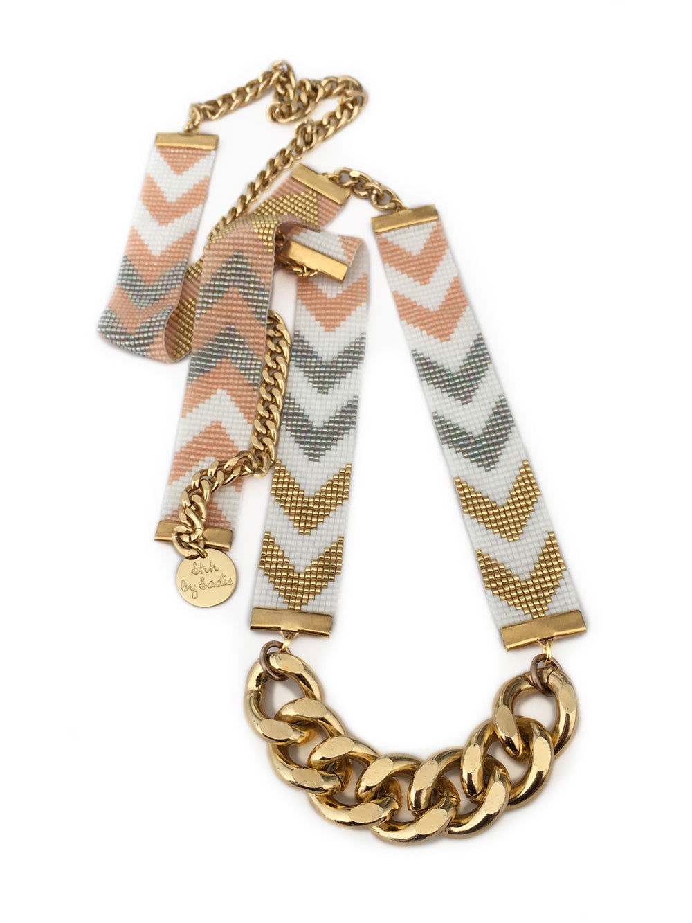 Chevron D'or Necklace - HatnGloves.com