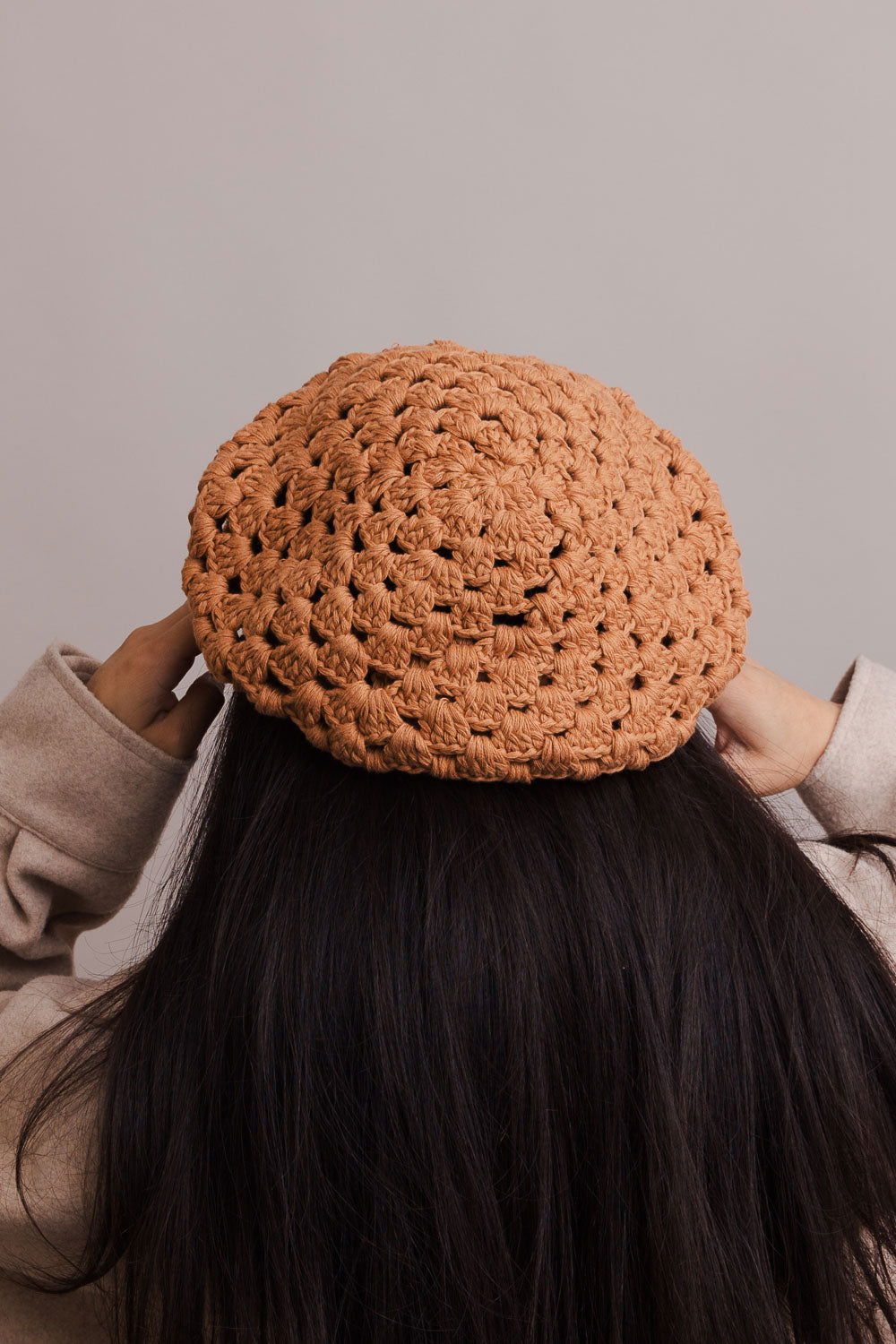 Crochet Knitted Beret - HatnGloves.com