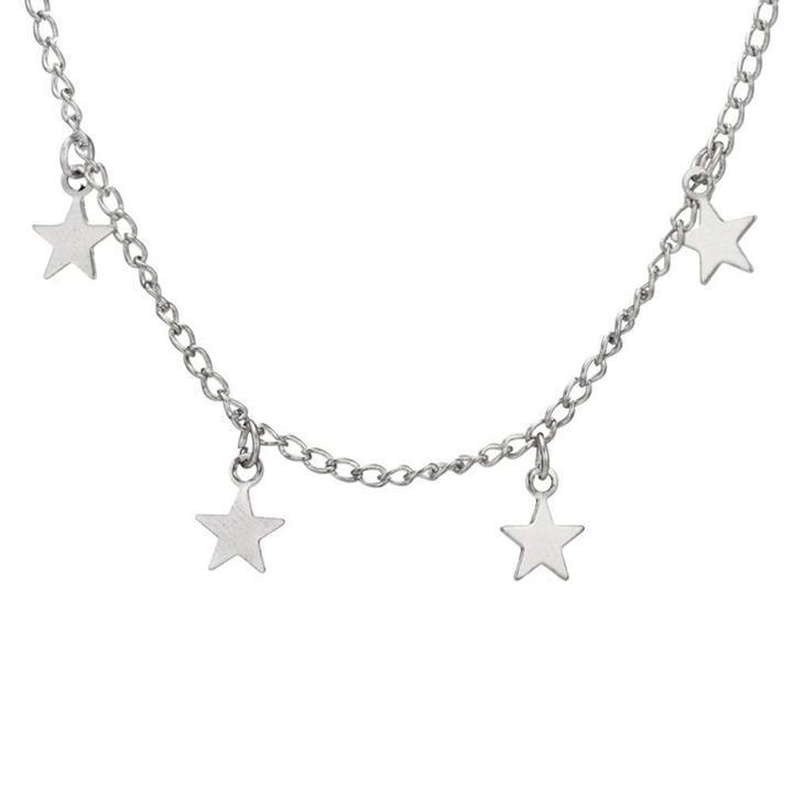 Dangling Star Necklace - HatnGloves.com