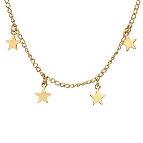 Dangling Star Necklace - HatnGloves.com