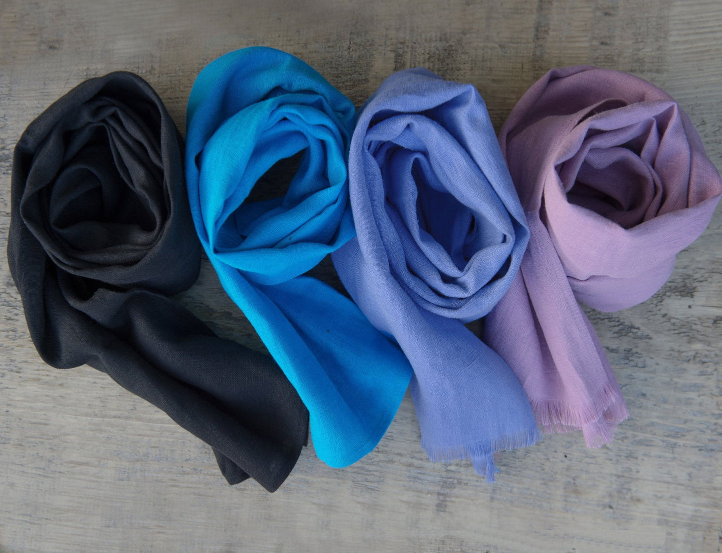 Deep Rose Linen Scarf - HatnGloves.com