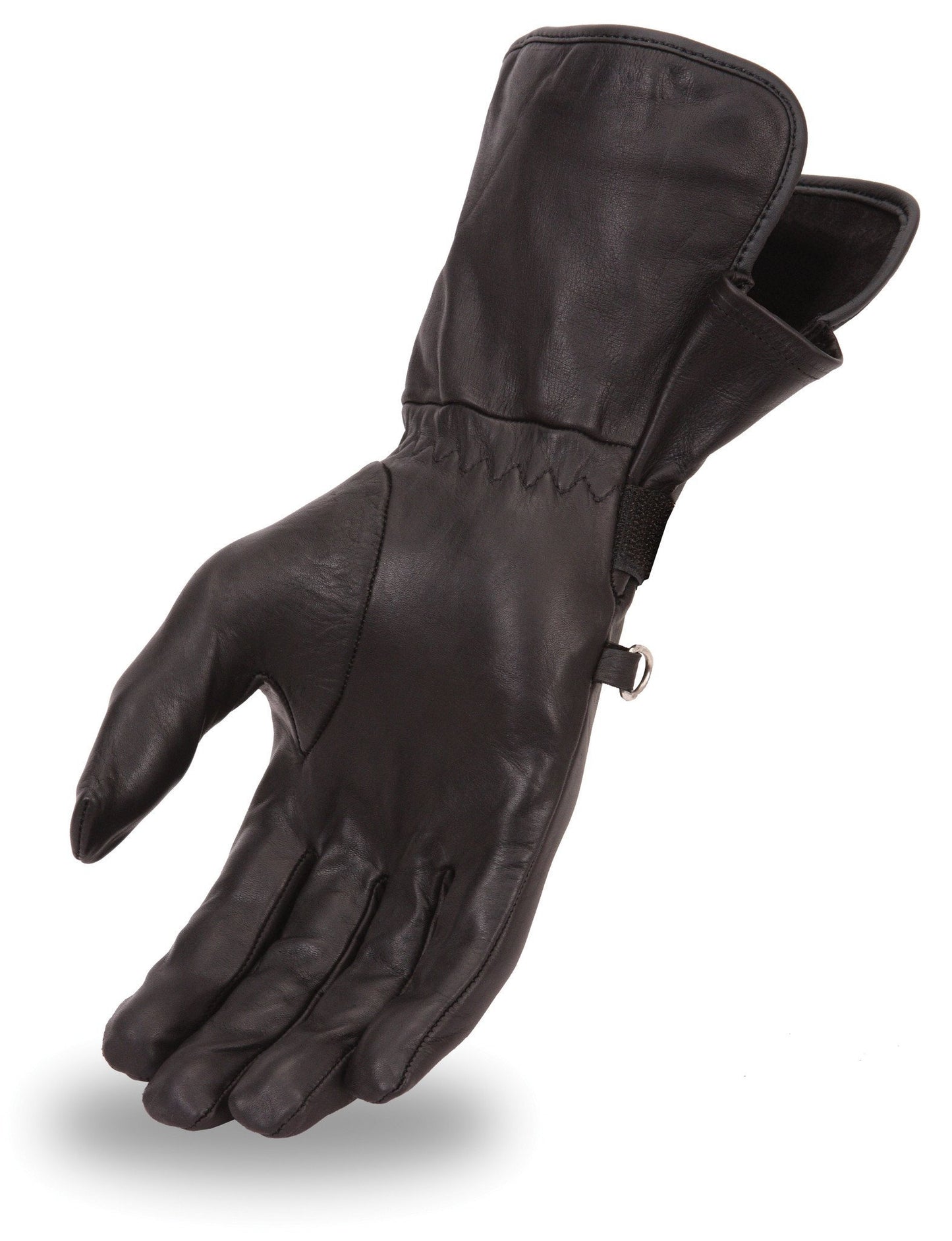 Women's Lightweight Motorcycle Leather Gauntlet Glove