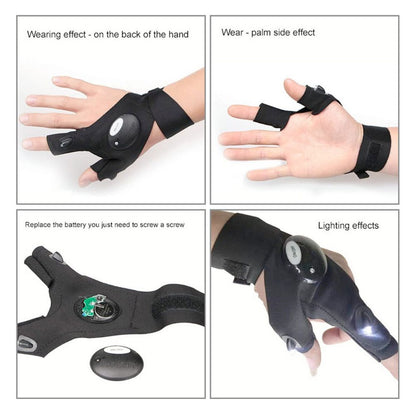 Flash Light LED Gloves Multipurpose - HatnGloves.com