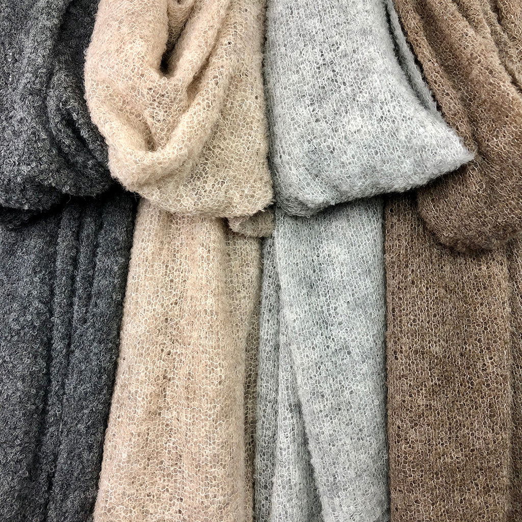 Gray Ultra Plush Alpaca Scarf - HatnGloves.com