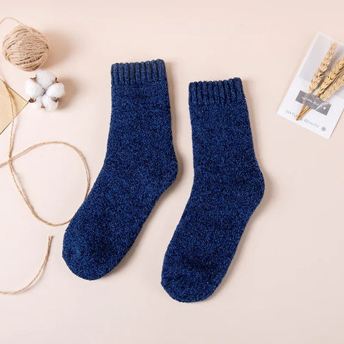 Winter Men's Merino Wool Socks Super Thick Warm High Quality Harajuku