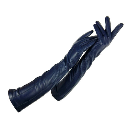 Woman Gloves Winter Leather Warm Cashmere Lining Ladies