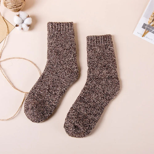 Winter Men's Merino Wool Socks Super Thick Warm High Quality Harajuku