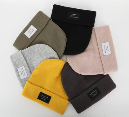 Heather Grey Folding Beanie - HatnGloves.com