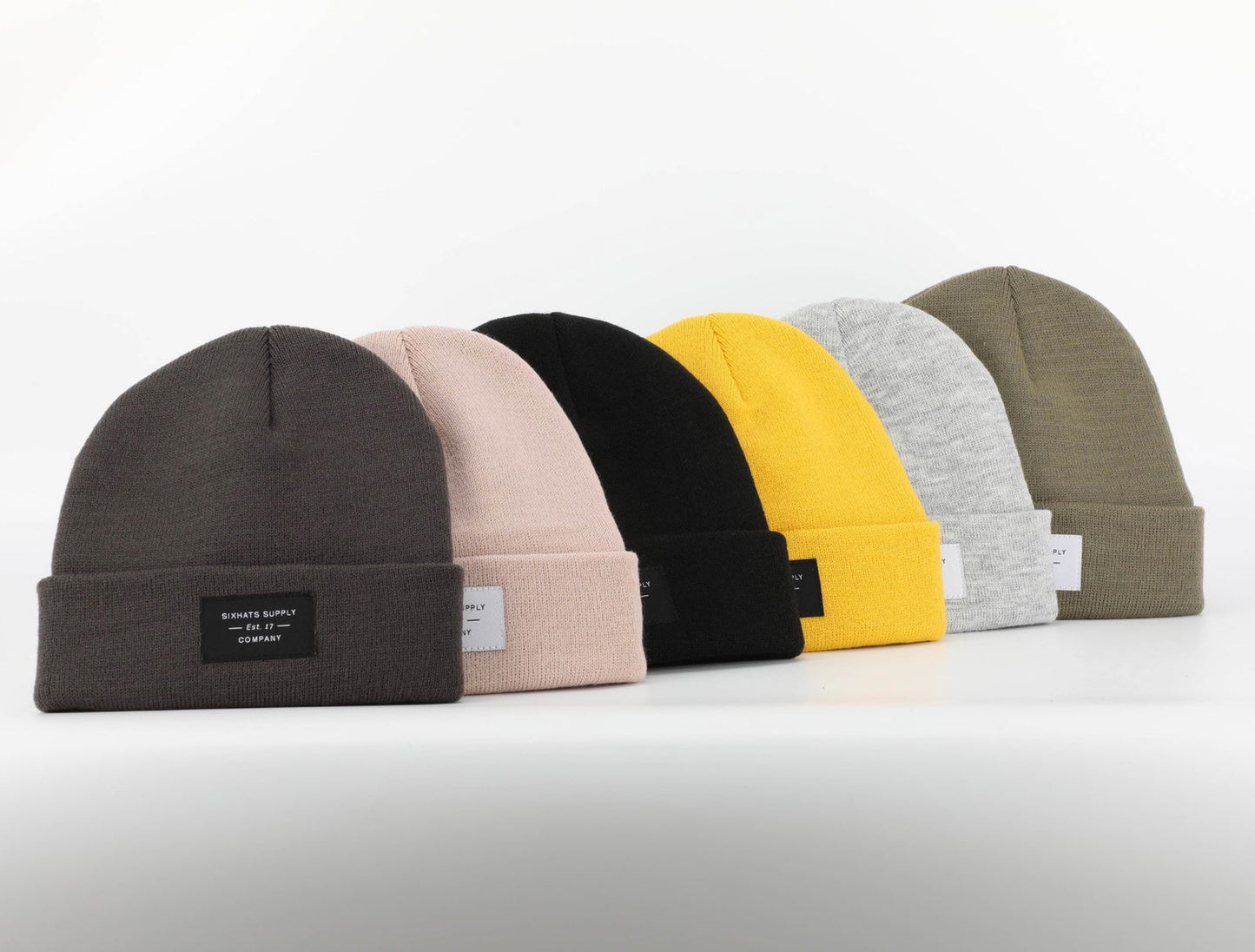 Heather Grey Folding Beanie - HatnGloves.com