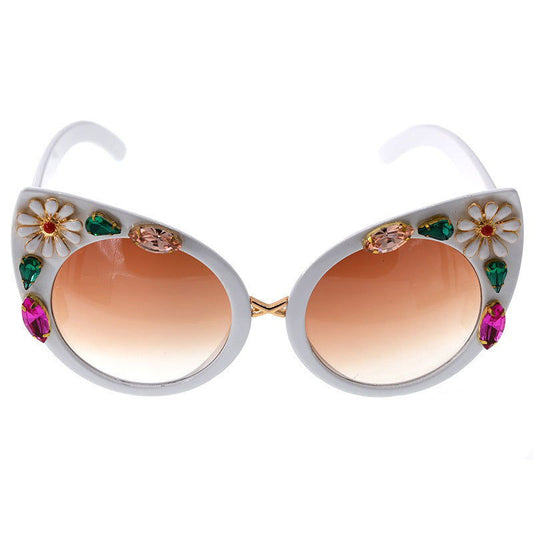 Jewel Butterfly Sunglasses - HatnGloves.com