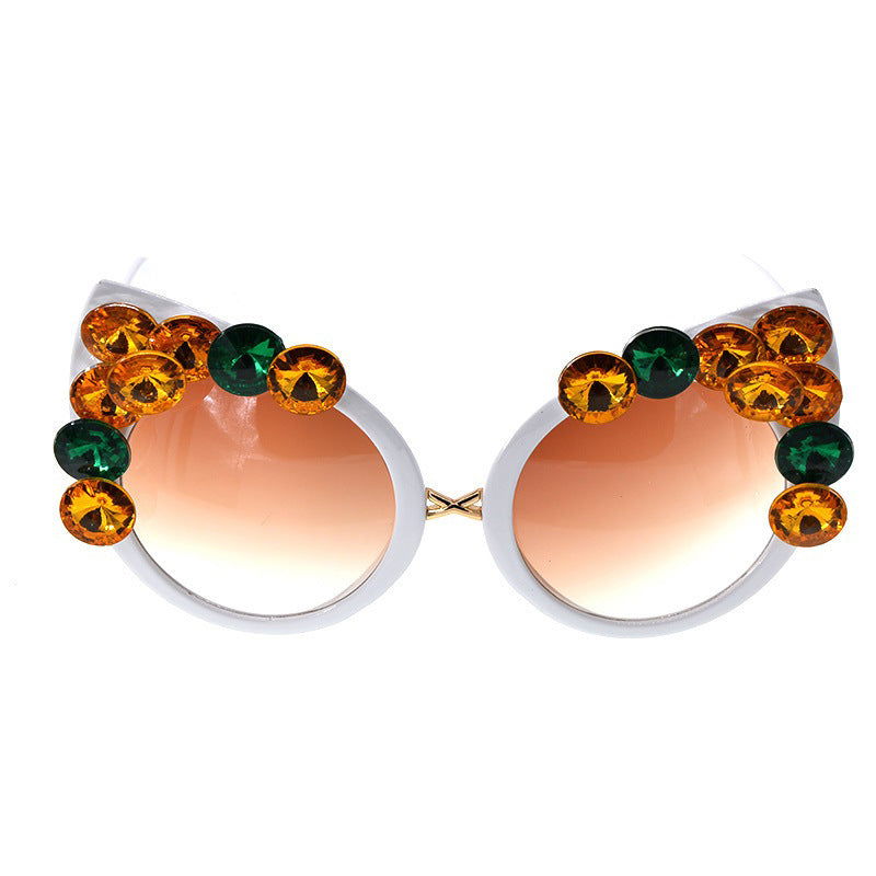 Jewel Butterfly Sunglasses - HatnGloves.com