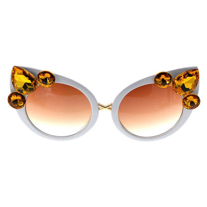 Jewel Butterfly Sunglasses - HatnGloves.com