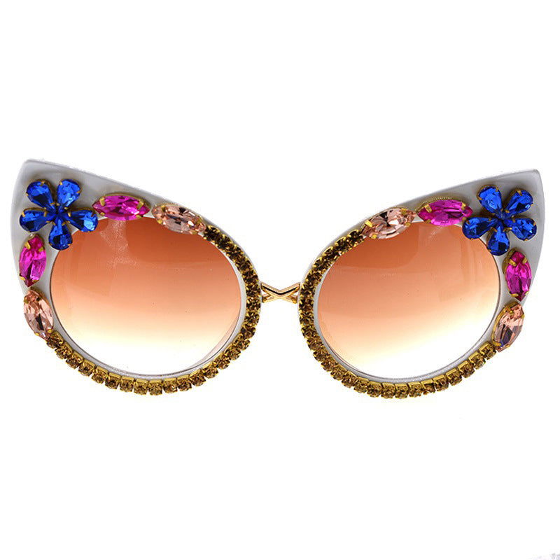 Jewel Butterfly Sunglasses - HatnGloves.com