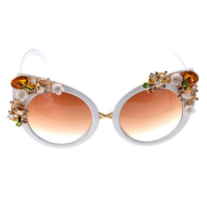 Jewel Butterfly Sunglasses - HatnGloves.com