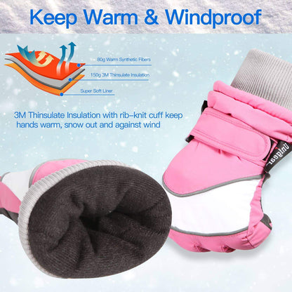 Kid Winter Ski Gloves S4 - HatnGloves.com