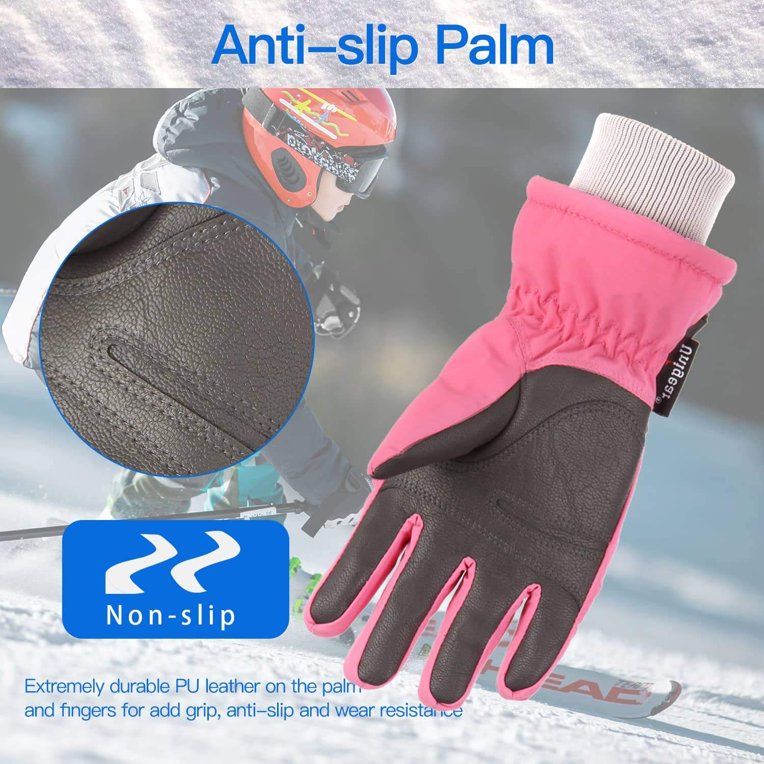 Kid Winter Ski Gloves S4 - HatnGloves.com