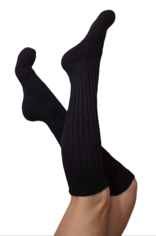 Knee-Hi Alpaca Socks - HatnGloves.com