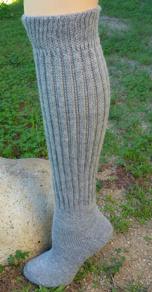 Knee-Hi Alpaca Socks - HatnGloves.com