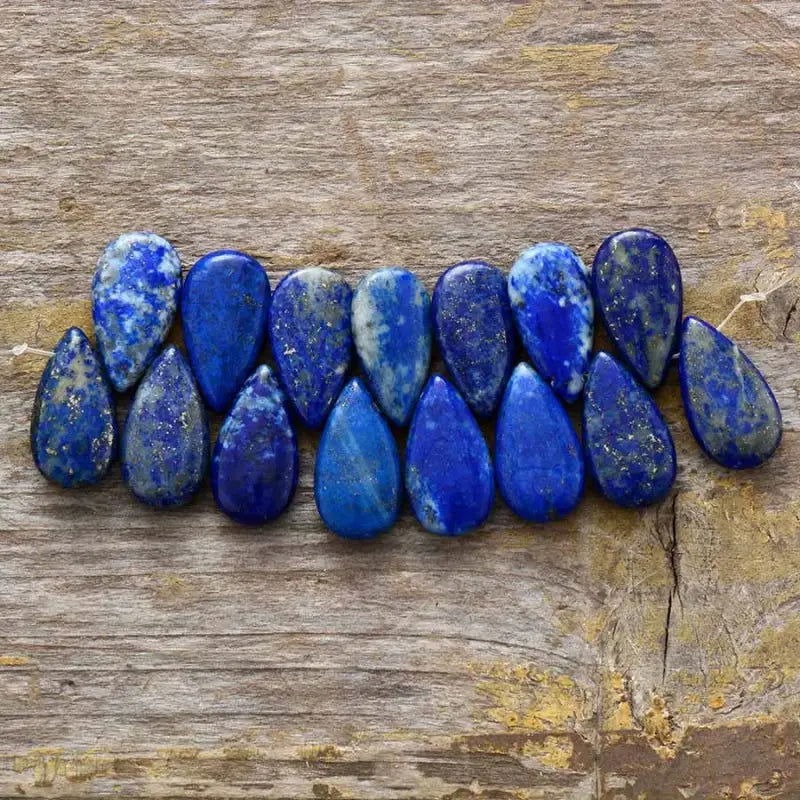 Lapis Lazuli Teardrop Earrings - HatnGloves.com