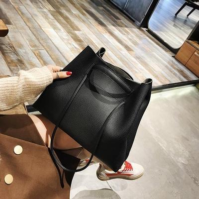 Large-Capacity Leather Tote Shopping Bag - HatnGloves.com