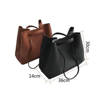 Large-Capacity Leather Tote Shopping Bag - HatnGloves.com