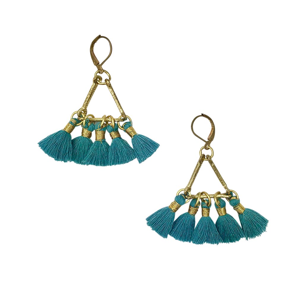 Lola Fan Earrings - HatnGloves.com