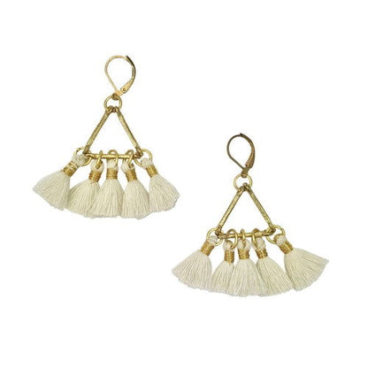 Lola Fan Earrings - HatnGloves.com